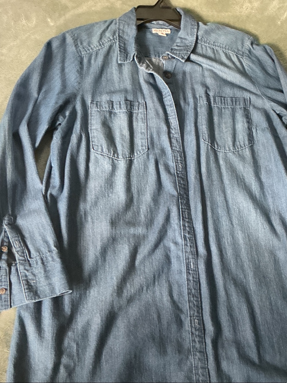 Women’s Denim Button-Down Shirt - Light Blue Casual Shirt